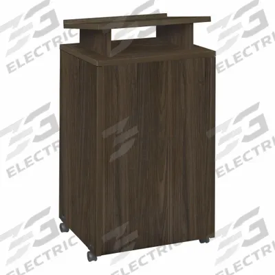 REGENCY Lectern: Neo Walnut, Speaker, Scratch Resistant Laminate, 44 in Overall Ht - Lecterns