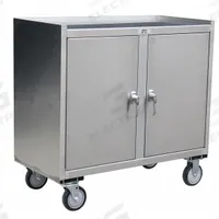JAMCO Mobile Cabinet Workbench: 37 in x 21 in, Steel, 1,200 lb Overall Load Capacity, Silver, Steel (MPN YZ136U500). Key specifications — Assembly: Fully Assembled; Brand: JAMCO.