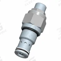 BUCHER HYDRAULICS Cartridge Valve: Screw-In, Screwdriver Adjustment, C12-20 Valve Cavity Size, PCFC (MPN PCFC-12-N-S-0-16). Key specifications — attr1012059: PCFC-12-N-S-0-16; attr1250696: PCFC; attr1011660: Nitrile; attr1011632: Screwdriver; attr1011635: BUCHER HYDRAULICS; attr1011636: Steel; attr1011644: C12-20.