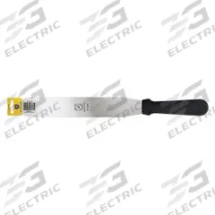 MERCER CUTLERY Spatula: 15 3/8 in Overall Lg, Stainless Steel Blade, Polypropylene Handle, Black (MPN M18800P). Key specifications — Brand: MERCER CUTLERY; Blade Material: Stainless Steel; Edge Style: Smooth; Handle Material: Polypropylene; NSF Certified: Yes; Handle Color: Black.