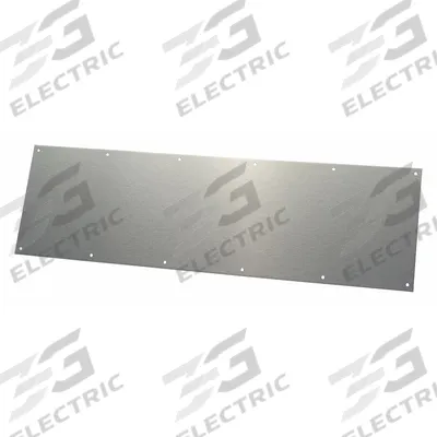 ROCKWOOD Door Kick Plate: 34 in Wd, 10 in Ht - Standard Door Kick Plates