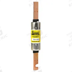Solar Fuse: PVS-R Series, Fast-Acting, 100 A, 600 V DC (MPN PVS-R-100). Key specifications — Series: PVS-R; Brand: BUSSMANN; Voltage Compatability: AC/DC.