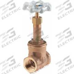 MILWAUKEE VALVE Gate Valve: 3/4 in, Bronze, Rising, FNPT x FNPT, 300 psi CWP, Wheel, Solid Wedge (MPN UP148-3/4). Key specifications — Wedge Material: Bronze; Brand: MILWAUKEE VALVE; Bonnet Material: Bronze.