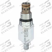 PARKER Cartridge Valve: Steel, Block-Mounted, Two Positions, Normally Closed, Screw Adjustment (MPN J04E2ZN). Key specifications — attr1012059: J04E2ZN; attr1011660: Nitrile; attr1011632: Screw; attr1011634: Steel; attr1011635: PARKER; attr1011636: Steel; attr1011644: C10-2.