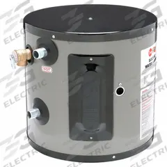 RHEEM-RUUD Point-of-Use Electric Water Heater: 120V AC, 6 gal, 3,000 W, Single Phase, 15.12 in Ht (MPN EGSP6 120V). Key specifications — Phase: Single; Brand: RHEEM-RUUD.