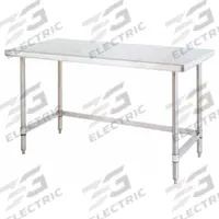 Table: 36 in Overall Wd, 34 in Overall Ht, 8 ft Overall Lg, Stainless Steel, 1,000 lb Load Capacity (MPN GRWT369US). Key specifications — Brand: INSTOCK; Countertop Material: Stainless Steel.