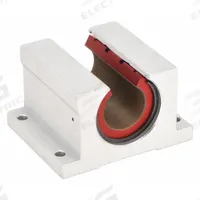 PBC LINEAR Mounted Linear Bearing: Single, Self-Aligning, 1 in Inside Dia, Frelon™ Gold, PN (MPN PN16). Key specifications — Liner: Frelon™ Gold; Material: Aluminum Alloy.