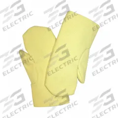 CHICAGO PROTECTIVE APPAREL Knit Gloves: Mitt Hand Protection, Uncoated, 600°F Max Temp, Aramid, 1 PR (MPN 174-KV). Key specifications — attr87173: Woven; attr87184: No; attr87171: Knit; attr87165: Uncoated; attr87176: Beige; attr87155: No; attr87139: CHICAGO PROTECTIVE APPAREL; attr158086: Mediumweight.