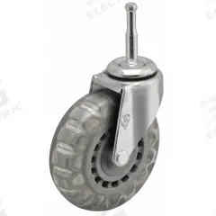 SHEPHERD CASTER Stem Caster: Swivel, 2 in Wheel Dia., 13/16 in Wheel Wd, 2 5/8 in Mounting Ht, Steel (MPN PRE20302ZN-VPR01(CG)). Key specifications — Wheel/Tread Color: Clear; Brand: SHEPHERD CASTER; Wheel Bearing Type: Plain; Roll Up: Swivel.