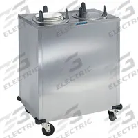 LAKESIDE Plate Dispenser Cart: Unheated, 8 1/8 in Plate Size, 39 7/8 in Overall Ht, 32 in Overall Lg (MPN 5208). Key specifications — Manufacturer Part Number: 5208; NSF Certified: Yes; Caster Type: (1) Swivel; Material: Stainless Steel; Color: Silver; Product Type: Plate Dispenser; Brand: LAKESIDE.