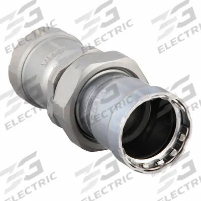VIEGA MEGAPRESS Crimp Union Fitting: 1 1/4 in Pipe x 1 1/4 in Pipe Size, Press-fit x Press-fit - Steel Press Pipe Fittings