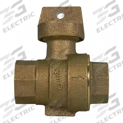 A.Y. MCDONALD Stop and Waste Valve: 3/4 in Pipe Size, FNPT x FNPT, 150 psig Max Op Pressure - Curb Stop & Waste Ball Valves