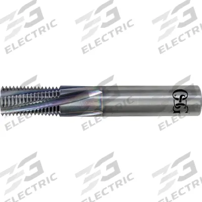 OSG Thread Mill: Helical Flute, 1/8"-27 NPS, 4 Flute - Helical-Flute Thread Mills for Steel, Cast Iron & Hardened Steel