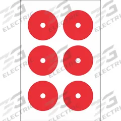 ACCUFORMNMC Gauge Marking Labels: Red, Polyester, 6 PK (MPN GML104RD). Key specifications — Label Color: Red; Label Material: Polyester.