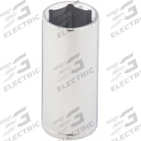WESTWARD Socket: SAE, 3/8 in Drive Size, 3/4 in Socket Size, 6-Point, Deep, Chrome, Socket (MPN 53YT44). Key specifications — attr1204417: WESTWARD; attr1204392: Chrome.