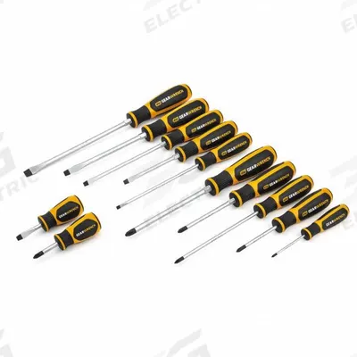 GEARWRENCH Screwdriver Set: 11-20 Pieces, 12 Pieces, Phillips/Slotted Tip - General Purpose Screwdriver Sets