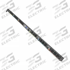 EATON TRIPP LITE PDU: Three-Phase, 208V AC, 42 Outlets, (18) C39/(24) C13, Metered, Remote-Monitored (MPN EVMI4609X). Key specifications — Plug Type: 460P9W; Brand: EATON TRIPP LITE; Phase: Three-Phase; Maximum Input Voltage: 208V AC; Receptacle Type: (24) C13; Mounting Location: Vertical Rack; Facing: Front or Side.