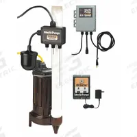 LIBERTY PUMPS Elevator Sump Pump: 1/3 hp, 115V AC, 37 gpm Flow Rate @ 10' of Head, 23 ft Max. Head (MPN ELV250). Key specifications — Rated Voltage: 115V AC; Volute Material: Cast Iron; Brand: LIBERTY PUMPS; Switch: Integral Oil Probe Sensor.