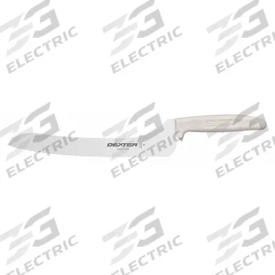 DEXTER RUSSELL Slicer: Straight, 11 1/2 in Overall Lg, Steel Blade, Polypropylene Handle - Offset Knives