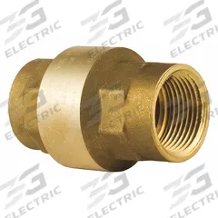BONOMI VALVE: Swing, Inline Valve Body, 1/2 in Pipe Size, FNPT x FNPT, Brass, Female, NPT, NPT, Std (MPN 100012LF-1/2"). Key specifications — Brand: BONOMI.