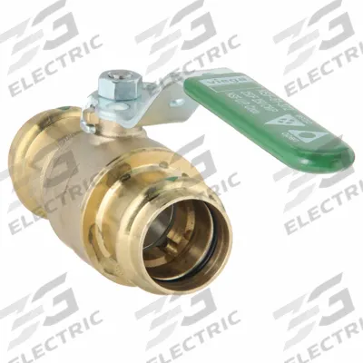 VIEGA PROPRESS Manual Two-Way Ball Valve: 1 in Size, Bronze, Straight, Press x Press - Bronze Ball Valves