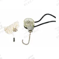 GARDNER BENDER Pull Chain Switch (MPN GSW-31). Key specifications — Product Type: Pull Chain Switch; Brand: GARDNER BENDER; Manufacturer Part Number: GSW-31; Contact Form: SPST; Metal Finish: Nickel; Switch Function Configuration: On/Off.