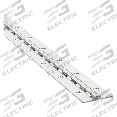 Grainger Piano Hinge: Steel, 48 in Leaf Ht, 5/8 in Leaf Wd - Full Surface-Mount Piano Hinges