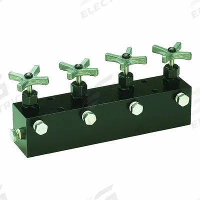 ENERPAC Control Manifold: 1 Inlet Ports, 4 Outlet Ports, 10,000 psi Max Pressure - Pump-Mounted Manifold Valves