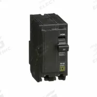 SQUARE D Miniature Circuit Breaker: 35 A, 120/240V AC, Single Phase, 10kA at 120/240V AC, 2 Poles (MPN QO235). Key specifications — Phase: Single; Amps: 35 A; AC Voltage Rating: 120/240V AC; Max. AIR Rating: 10kA at 120/240V AC; For Use With: QO Load Centers and NQ Panelboards; Brand: SQUARE D.