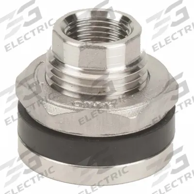 BANJO Bulkhead Tank Fitting: Stainless Steel Body, 3/8 in Female NPT Threaded Inside - 316 Stainless Steel Through-Wall Fittings
