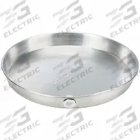 APPROVED VENDOR Water Heater Pan: Aluminum, 21.75 in OD, 20 in ID, 2.5 in Overall Dp (MPN QP-20). Key specifications — For Heater Power Type: Electric; Includes: 1 in Bulkhead Fitting; Brand: APPROVED VENDOR; Manufacturer Part Number: QP-20.