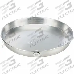 APPROVED VENDOR Water Heater Pan: Aluminum, 21.75 in OD, 20 in ID, 2.5 in Overall Dp (MPN QP-20). Key specifications — For Heater Power Type: Electric; Includes: 1 in Bulkhead Fitting; Brand: APPROVED VENDOR; Manufacturer Part Number: QP-20.