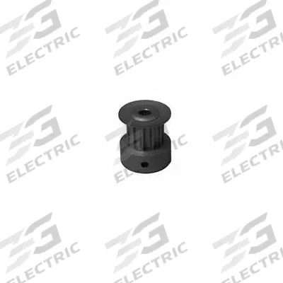 Dayton Timing Pulley: Curvilinear, Fixed, For 6 mm Belt Wd, 10 Teeth, 3 mm Pitch - HTD Section Fixed-Bore Timing Pulleys with Hub