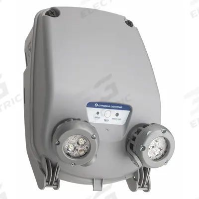 LITHONIA LIGHTING Emergency Light: 6.6 W Lamp Watt, 20.5 W Emergency Watt, 120 to 347V AC - Plastic Wet Location Emergency Lights