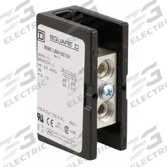 SQUARE D Power Distribution Block: Open, Lug, Lug, 4 AWG – 500 kcmil For Line Side Wire Sizes (MPN 9080LBA165212). Key specifications — attr1361688: Surface; attr1308686: SQUARE D; attr1361672: Aluminum.