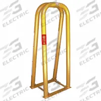 AME Tire Inflation Cage: Tire Inflation Cage, 2-Bar Cage, 69 lb Wt, 52 in Overall Ht, 22 in Base Lg (MPN 24420). Key specifications — Compatible Tire Type: OTR Tires; Brand: AME.