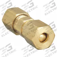 PARKER Compression Fitting Union: 1/8 in OD x 1/8 in OD Fitting Size, Brass, 10 PK (MPN 62C-2). Key specifications — Brand: PARKER.
