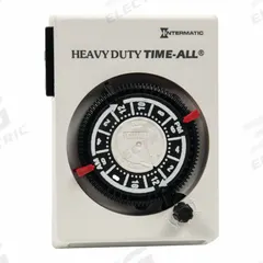 INTERMATIC Plug-In Timer: Mechanical, Indoor, Not Astronomic, 24 hr Setting, 6-20R, 240V AC (MPN HB114). Key specifications — Brand: INTERMATIC; NEMA Receptacle Configuration: 6-20R.