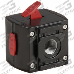 ARO Air Line Lockout Valve: 3/8 in NPT, 3/8 in NPT Outlet Size, 250 psi Max Op Pressure, 1500 (MPN 104391-3). Key specifications — attr110771: 104391-3; attr110802: 1500.