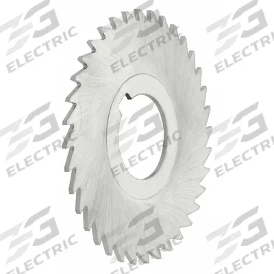 KEO Slitting Saw: Concave, High Speed Steel, TiN Coated, 8" Dia, 1/8" Thick - Concave High-Speed Steel Slitting Saws