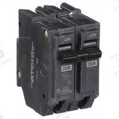 GE Miniature Circuit Breaker: THHQL, 20 A, 120/240V AC, Single Phase, 22kA at 120/240V AC, 2 Poles (MPN THHQL2120). Key specifications — Amps: 20 A; AC Voltage Rating: 120/240V AC; Phase: Single; Max. AIR Rating: 22kA at 120/240V AC; For Use With: Power Mark Gold Load Centers and AQ Lighting Panels.