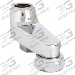 CHICAGO FAUCETS Supply Arm: Manual Faucets, Supply Arm, Single-Bend, Brass, Chrome, NPT (MPN RJKABCP). Key specifications — Includes: Mounting Hardware; Product Type: Supply Arm; Body Material: Brass; Brand: CHICAGO FAUCETS; Inlet Connection Size: 1/2"-14.