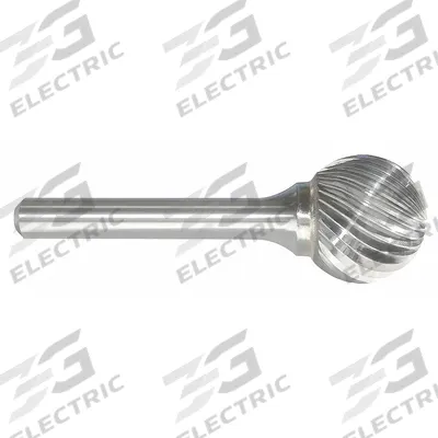 Grainger Carbide Bur: Ball, SD-11, Single Cut, 1/8" Head, 1/4" Shank - Single-Cut Ball Burs