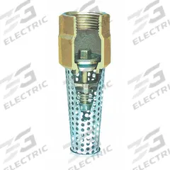 SIMMONS Foot Valve: Spring, Silicon Bronze, Inline, 3/4 in Pipe Size, FNPT, Pumps, Female, NPT (MPN 452SB). Key specifications — Brand: SIMMONS; Max. Pressure (CWP): 400 psi; Strainer Material: Stainless Steel; Connection Type: FNPT.