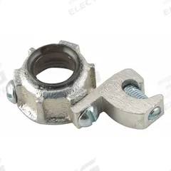 RACO Grounding Bushing: Iron, Zinc Plated, 1 in Trade Size, 31/32 in Overall Lg, Insulated (MPN 1214). Key specifications — Insulated: Yes; Brand: RACO.