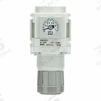 SMC Regulator: Die-Cast Zinc, 1/4 in NPT, 2.900755 psi to 29.0075 psi, 1 MPa Max Op Pressure, Knob (MPN AR20-N02H-1Z-D). Key specifications — attr111664: No; attr111400: AR-D; attr111627: SMC.