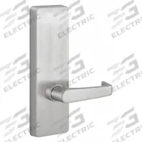 PRECISION Mechanical Exit Device Trim: 48 in Max Door Wd, Stainless Steel (MPN 3R04902ARHRB630). Key specifications — Color: Silver; Product Type: Mechanical Exit Device Trim; Brand: PRECISION; Outside Trim Type: Lever; Exit Device Style: Lever; ADA Compliant: Yes.