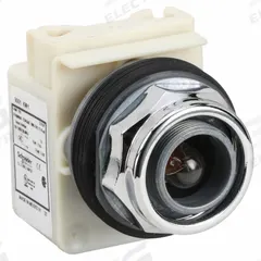 SCHNEIDER ELECTRIC Pilot Light: 30 mm Panel Mounting Size, No Lens Included, Incandescent (MPN 9001KP1). Key specifications — Lens Color: No Lens Included; Series: 9001K; Brand: SCHNEIDER; Includes Push-To-Test: No Push-To-Test Included.