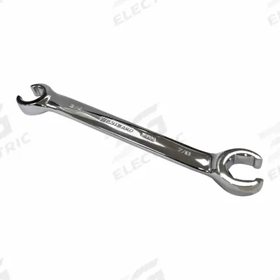 WESTWARD Flare Nut Wrench: Alloy Steel, Polish, 3/4 in_7/8 in Head Size - SAE, Double End, Standard-Head, 6-Point Flare Nut Wrenches