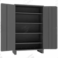 DURHAM MFG Storage Cabinet: 48 in x 24 in x 78 in, Swing Handle & Keyed, 14 ga Panel Thick, Legs (MPN JC-482478-4S-95). Key specifications